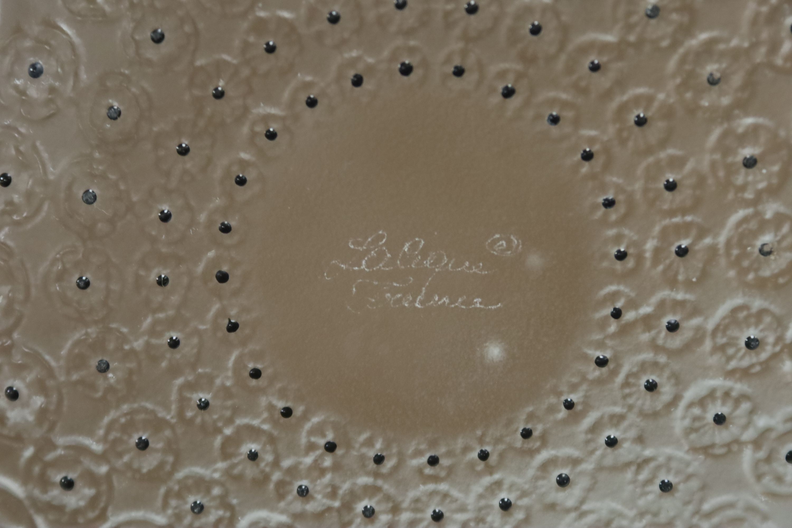 A Lalique 'Nemours' pattern bowl, designed in 1929, post war, 25.5 cm diameter